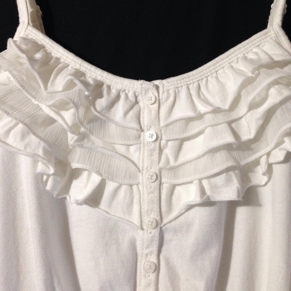 Cherokee Ruffled Tank w/ Adjustable Straps - Picture 2 of 5